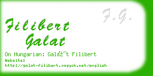 filibert galat business card